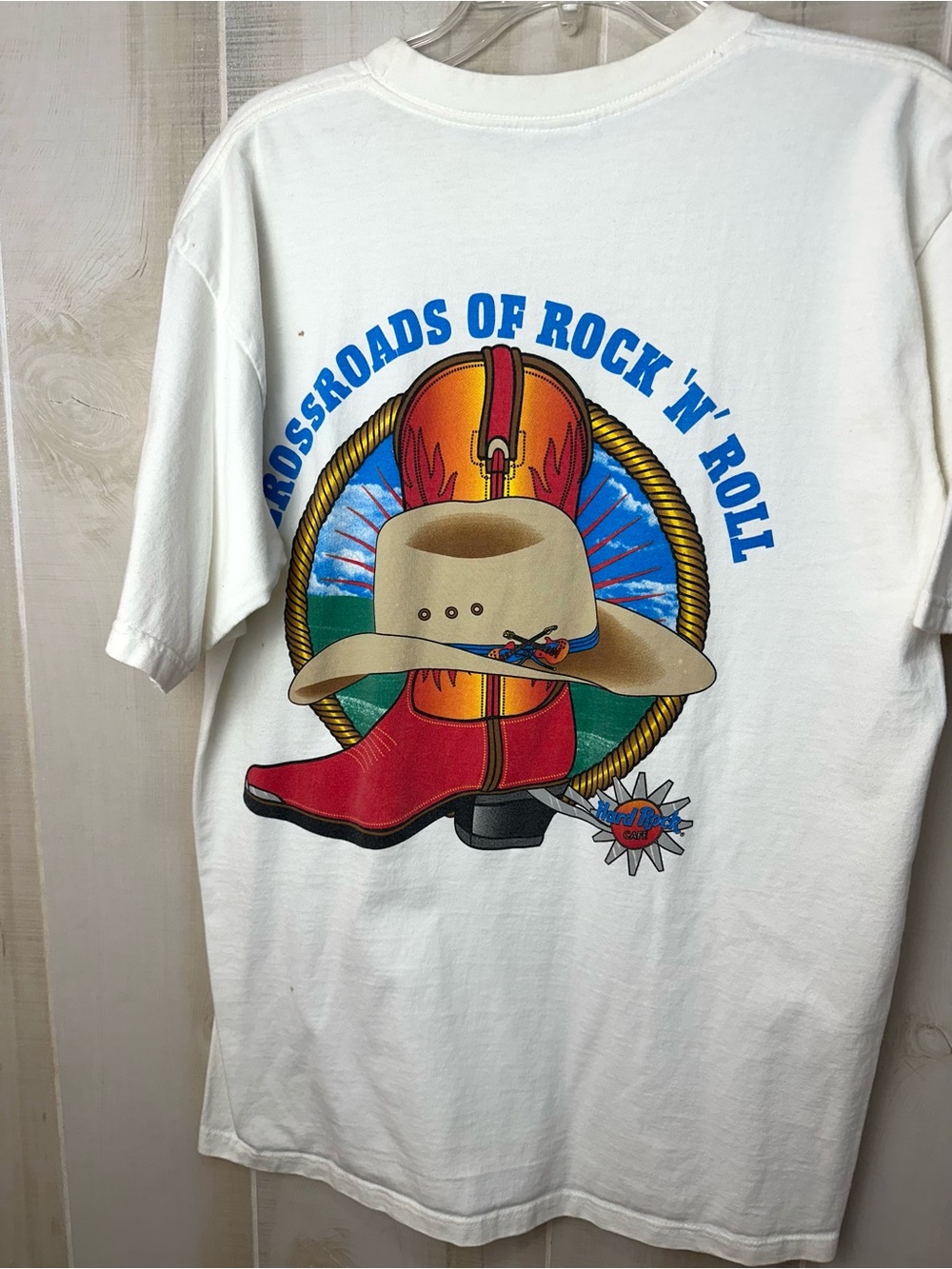 Vintage Hard Rock Cafe Nashville Music White Logo T‑Shirt Y2K